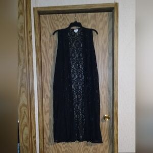 LuLaRoe Black Lace Vest